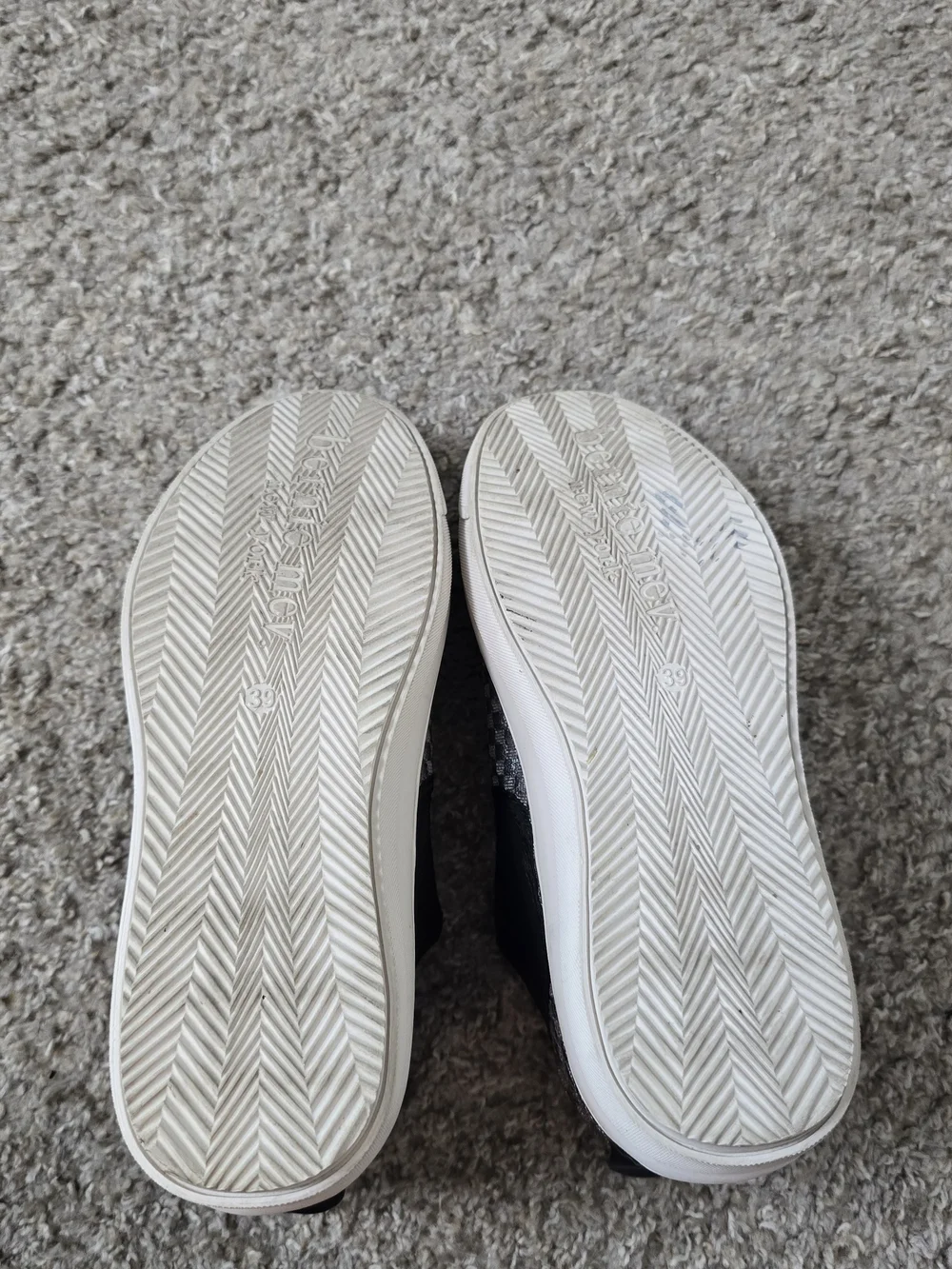 Bernie Mev Woven Slip-On Casual Shoes Suede Upper Gray/Black US 8.5 EU 39